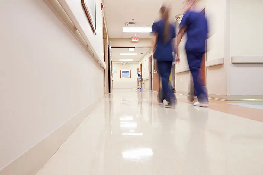 Nurses Corridor White 871X581